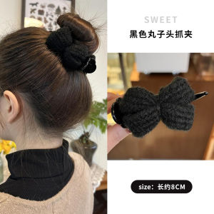 Knitted Butterfly Knot Hair Accessories for Women Bun Hair Clips Autumn Winter New Style Fixed Claw Clip Hair Cards