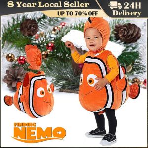 Kids Fish Clownfish Nemo Costume From Pixar Animated Film Finding Nemo Christmas Cosplay Costume Halloween Costume for Kids
