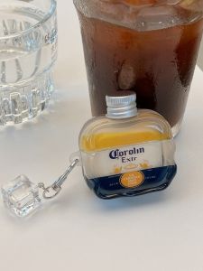 Creative Corona Beer Design Transparent Bluetooth Wireless AirPods Pro3 Case Protective Cover for Apple Gen 1 2 3 4 Headphones