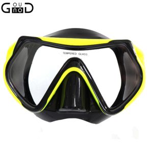 GOUNOD adult diving goggles snorkeling face goggles swimming goggles frog goggles tempered glass wide field of view scuba diving equipment