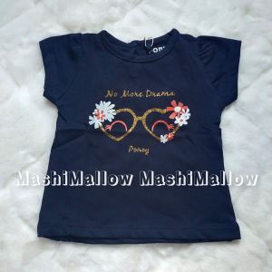 🔥HOT SALE 2025🔥INSPIRED DESIGN PONEY GIRLS TEE NAVY NO MORE DRAMA SHORT SLEEVE SHIRT FOR BABY TODDLER KIDS