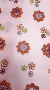 Luxur Soft Multicolor 100% Cotton Swiss Voile Lace In Switzerland With 3D Big Flower Applique Stones Women Wedding Party Dress