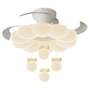 GUJIA | French Cloud Style Integrated Ceiling Fan Light