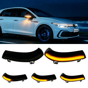 2pcs LED Dynamic Turn Signal Light For VW Passat B6 GOLF 5 Jetta MK5 Passat B5.5 GTI V Sequential LED Side Mirror Turn Signal