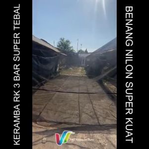 Keramba Ikan Jaring Waring Super Kuat & Super Tebal Siap Pakai Ukuran 7x3x2