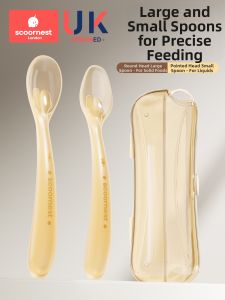 KESCOORL | Silicone Feeding Spoon for Infant Water Milk and Porridge