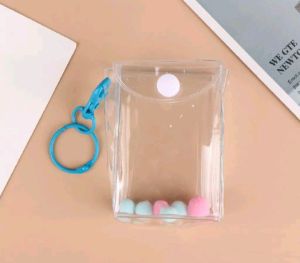 Móc chìa khoá kiêm túi đựng đồ bằng nhựa PVC trong suốt