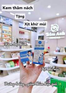 Gluta milk vip white - dark cream 15g ( free deodorant spray 10ml ) kem khử thâm thailand
