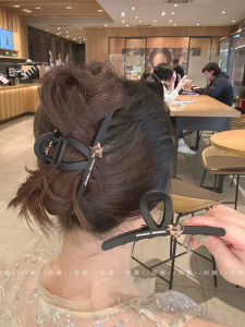 Large Size Matte Shark Clamp Womens Hair Clip Fashionable Star Heart Leopard Print Hair Clip for Everyday Use And Parties