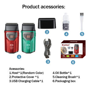 Kemei KM-T299 Electric Shaver Outer Rotor Silent Reciprocating Professional Electric Razor for Men