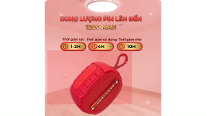 Loa Bluetooth P10 Nhỏ Gọn Chất Lượng Bass Cực Hay Pin Siêu Trâu Di Chuyển Dễ Dàng