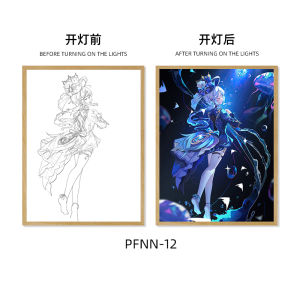 ไฟตัวละครการ์ตูน ไฟตั้งโต๊ะแบบเคลื่อนที่ได้สำหรับห้องนอน ไฟตกแต่งบรรยากาศสำหรับห้องเล่นเกมคอมพิวเตอร์ เครื่องประดับสำหรับเด็กอายุ 6 ปีขึ้นไป