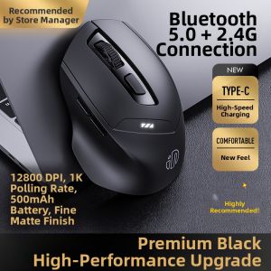 inphic | Wireless Bluetooth Rechargeable Quiet Three-Mode Mouse