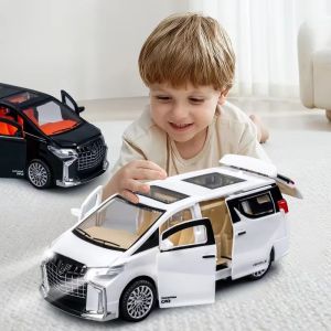 1:24 Toyota Alphard MVP Car Model Alloy Diecast Cars Toys with Lights and Sound Vehicle Toy for Boy Gift