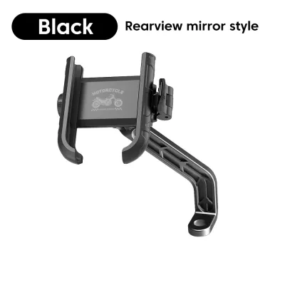 elough | Bicycle Motorcycle Phone Holder Aluminum Handlebar Bike Phone Mount Adjustable Non-Slip GPS Navigation Cycling Phone Holder