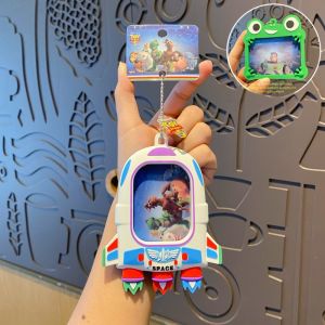 Disney | Genuine Disney Toy Story Series Pendant Cute Cartoon Lenticular Keychain Multi-Character Bag Ornament for Gifts