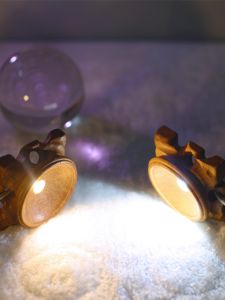 Red Sandalwood Carved Egg DIY Crystal Ball Night Light Stand Hollow out Root Carving Retro Style White Light Night Lamp