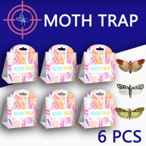 SilentKing 6PCS Moths Traps Pantry Clothes Kitchen Food Home Garden Pest Control Moth Traps Pheromone Moths Sticker Moths Trap
