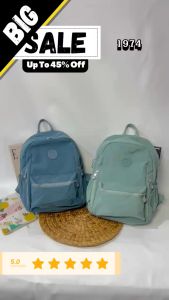 CHIBAO - Tas Ransel Sekolah 1974 Cordura Backpack Polos Remaja SMP SMA