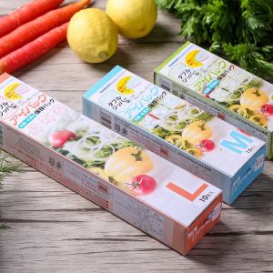 JD Home 🇲🇾 [Ready Stock] ❤ Fresh Zipper Bag Food Storage Kitchen Refrigerator Reusable Seal Bag Multifunction Freezer Zip lock Plastic Transparent Household Fruit And Vegetable Fresh-Keeping Bag Food Wrap Storage Double Zip Lock / 食品密封保鲜袋