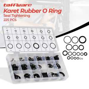 O-Ring Set 225 PCS Karet O-Ring Seal Kit Karet Ring Set Seal Set PCP Motor Mobil Sil Pompa Sil Piston Pompa PCP Komplit Oring Seal Karet Oring Set Lengkap Sealing Rings Gasket Assortment Set Kit Box Oil Waterproof