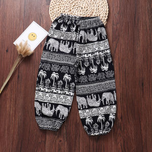 Quần Dài Họa Tiết Hoa Mỏng Cho Trẻ Em Quần Dài Mùa Hè Bằng Cotton Nhân Tạo Cho Bé Trai Và Bé Gái Quần Dài Chống Muỗi Cho Trẻ Em