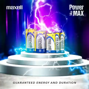 Maxell Original Alkaline Batteries AA / AAA / C / D – 1.5V Long-Lasting Power (2pcs / 4pcs/ 10pcs / 40pcs Shrink Pack)