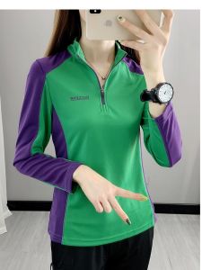 Womens Summer Thin Long Sleeve Quick Dry Shirt Short Sleeve Quick Dry T-Shirt Running Hiking Sun Protection Breathable Outdoor Clothing