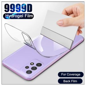 OPPO F9 F11 Pro A5S A12 A15 A15S A33 A53 A52 A54 A74 A91 A92 A94 A5 A9 2020 Reno 3 4 5 5F 6 7 8T Coloured Full Curve Edge Carbon sticker Back Hydrogel Film