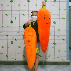 GỐI ĐA NĂNG CHO BÉ GỐI ÔM NGỦ HÌNH CỦ CÀ RỐT NHIỀU BIỂU CẢM LÔNG MỊN CAO CẤP CHO BÉ