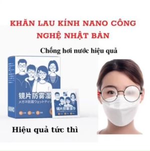 Khăn lau kính Nano chống bám hơi nước chống mờ sương sạch bụi bẩn và dấu vân tay Công nghệ Nhật Bản