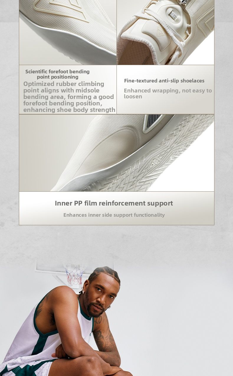 PEAK | Shock Absorption Support Professional Low Top Basketball Shoes ...