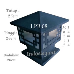 lampu taman pilar pagar penerangan outdoor hiasan dan dekorasi taman