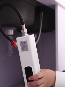 Instantaneous Electric Water Heater 3500W /5500W 220V LED Heater Hot Instant Shower Head Waterproof Touch Control Kitchen Bathroom Shower