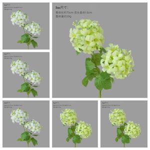 ลูกบอลหิมะปลอม ดอกไม้ปลอม ตกแต่งโต๊ะอาหาร ตกแต่งบ้าน สไตล์ยุโรป ดอกไม้ปลอม รูปทรงกลม เครื่องประดับตกแต่งบ้าน