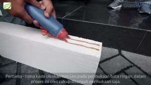 Lem LEO perekat bata ringan High Quality pengganti mortar perekat modern