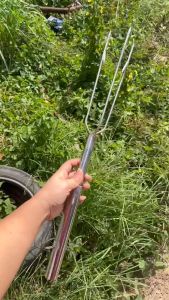 ฉมวกแทงปลา รุ่น 3 ก้าน เป็นตกปลาหาปลา สแตนเลสแท้