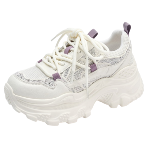Josiny | Breathable Mesh Height Increasing Thick Sole Womens Shoes