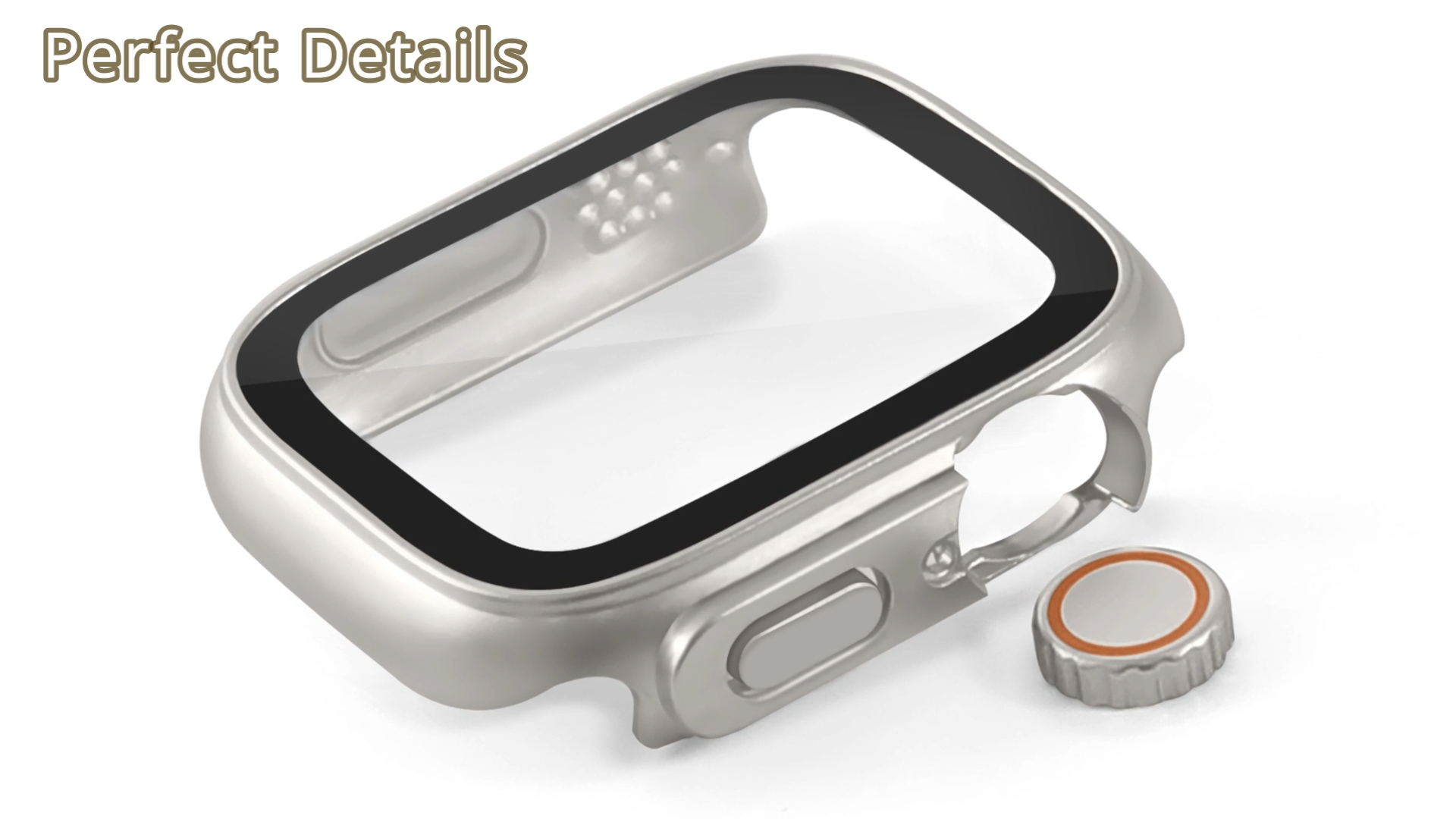 Tempered Glass Film PC Case for IWatch Series 10 2 3 4 5 6 7 8 9 SE 1 Cover 46mm 45mm 44 40 42 38 Screen Protector Accessories