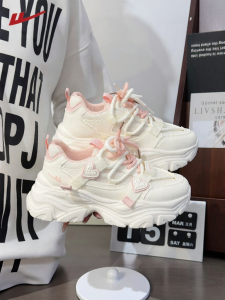 Warrior | Autumn New Thick-soled Comfortable Matching Casual Pink Athletic Shoes
