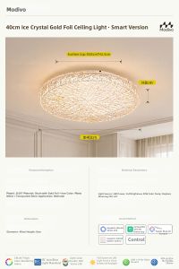 FANCY LAMP CLUB | Luxurious Foil Ceiling Light