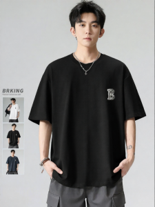 Wood soon | Casual Solid Round Neck Short Sleeve T-shirt