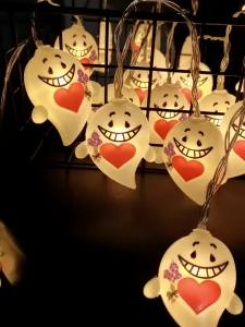 Đèn Dây Ma Quái Dễ Thương Halloween Đèn LED Trắng Ấm Trang Trí Ma Quái Tình Yêu Dùng Trong Nhà Ngoài Trời Đồ Trang Trí Tiệc Ma Quái Hoạt Hình Treo