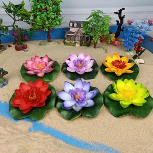 ดอกบัวลอยน้ำ 10cm ดอกบัวพลาสติก ดอกบัวตกแต่ง ดอกบัวปลอม ดอกบัวสระน้ำ ลอยน้ำได้ ตกแต่งน้ำตก ดอกบัวสวยงาม