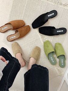 Casual Retro French Style Low Heel Mule