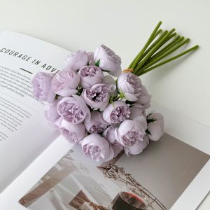 27Heads Artificial Rose Flowers Bouquet Home Decoration Valentines Day Vintage DIY Brides Wedding Decor Craft Gifts Accessories