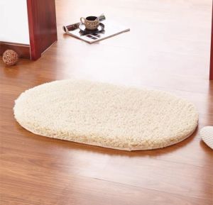 40x60cm Pole velvet oval lamb velvet washable carpet living room bedroom bedside tea table mat door mat soft nonslip mat