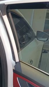 ที่บังแดดรถยนต์ ม่านบังแดดรถยนต์ Car ผ้า210T เคลือบกัน UV ขอบดำจุ๊ฟกลาง