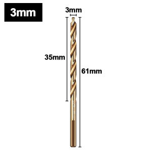 M35 Step Twist Drill Cobalt Content Straight Shank Drill (3-13mm) For Iron Stainless Steel Steel Drilling