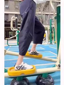 Quần Thể Thao Nữ Nhanh Khô Cạp Cao Rộng Rãi Thường Ngày Mỏng Chín Điểm Quần Harem Dáng Ống Khoét Mùa Hè Cỡ Lớn